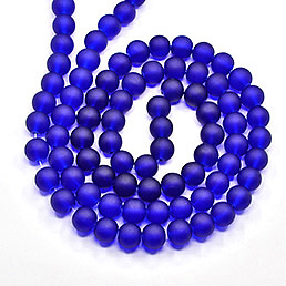 Frosted Glass Beads