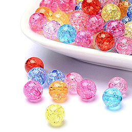 Crackle Acrylic Beads