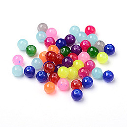 Imitation Jade Glass Beads