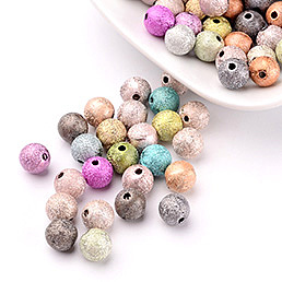 Spray Painted Acrylic Beads