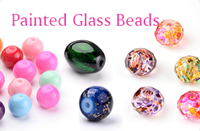 Painted Glass Beads