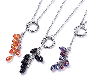 Electroplate Glass  Necklaces